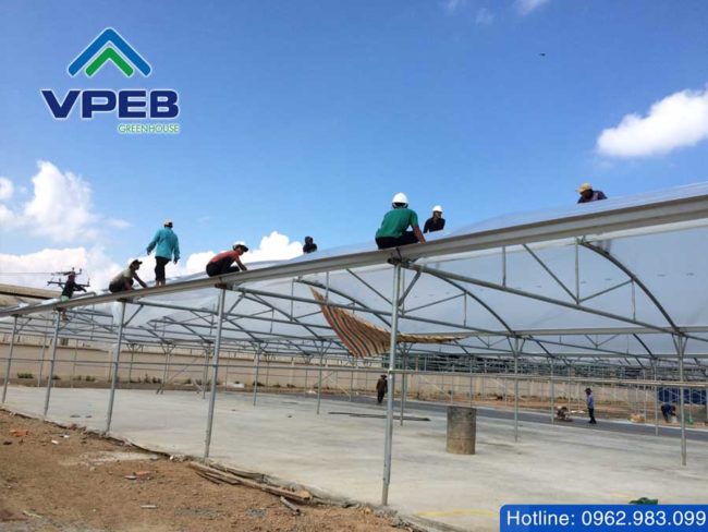 VPEBGREENHOUSE thi công nhà kính phơi cafe VPEBGREENHOUSE thi công nhà kính phơi cafe