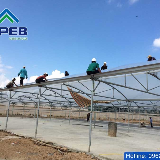 VPEBGREENHOUSE thi công nhà kính phơi cafe VPEBGREENHOUSE thi công nhà kính phơi cafe