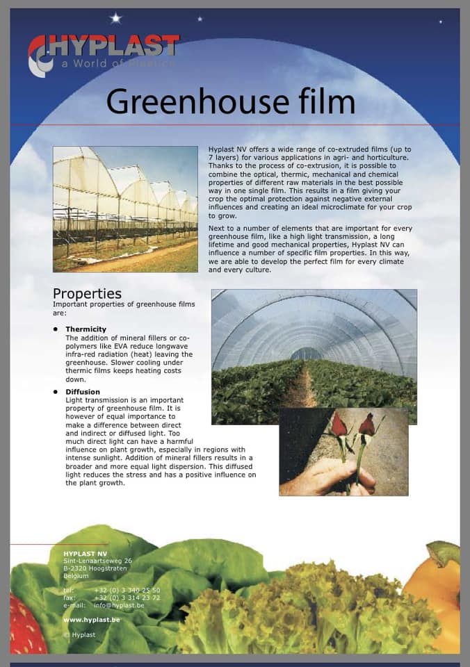 Hyplast Greenhouse Film